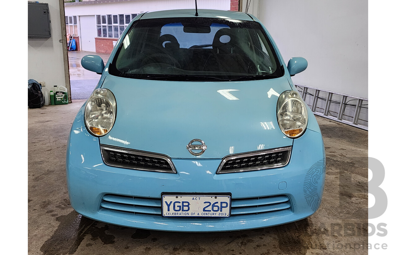 09/2008 Nissan Micra  K12 5d Hatchback Blue 1.4L