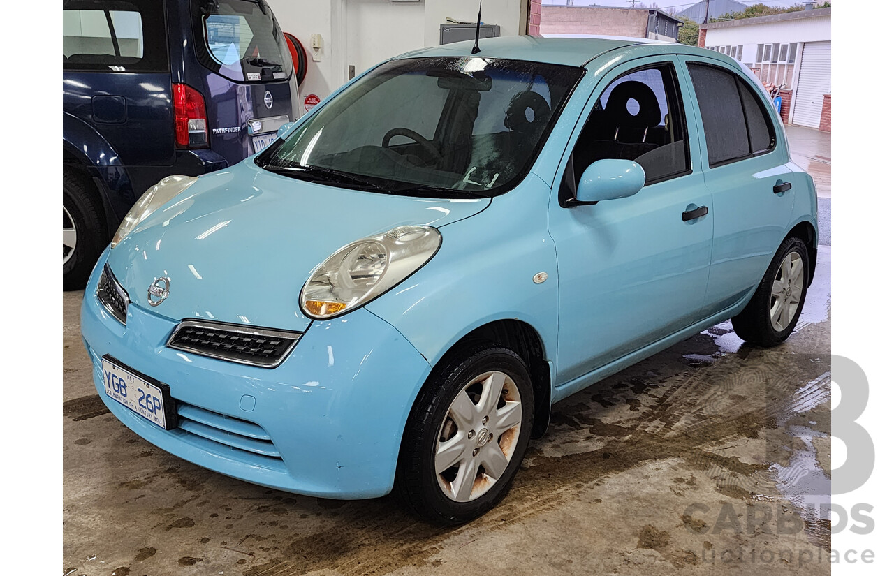 09/2008 Nissan Micra  K12 5d Hatchback Blue 1.4L
