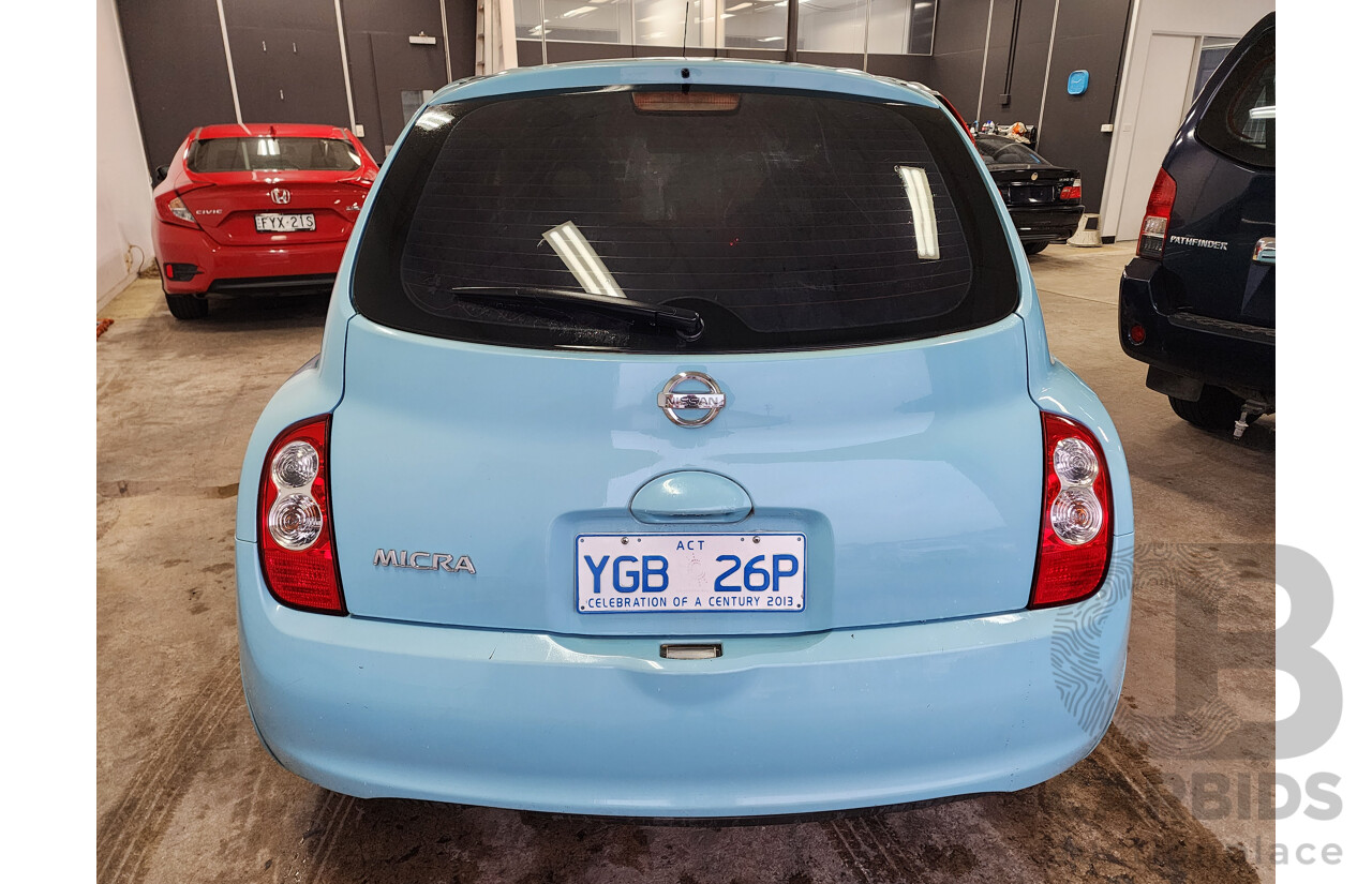 09/2008 Nissan Micra  K12 5d Hatchback Blue 1.4L