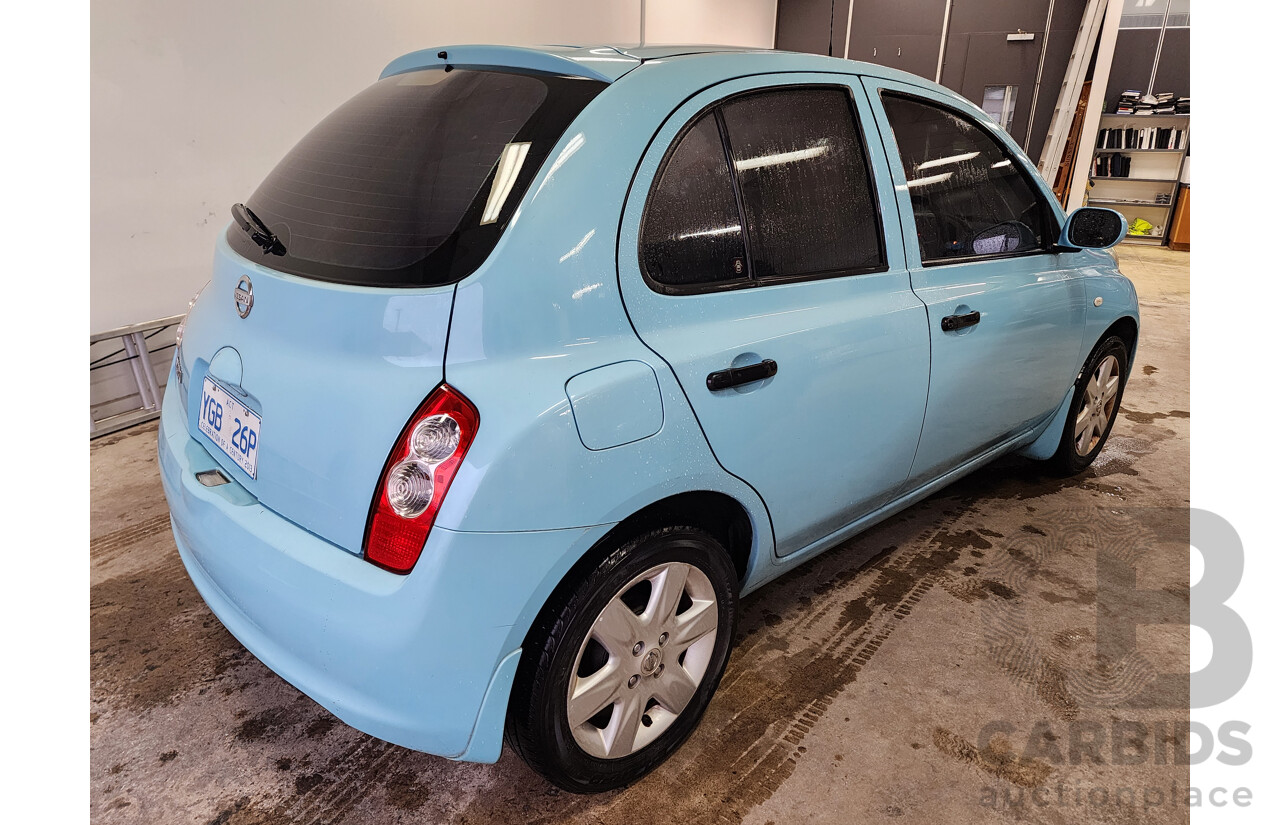09/2008 Nissan Micra  K12 5d Hatchback Blue 1.4L