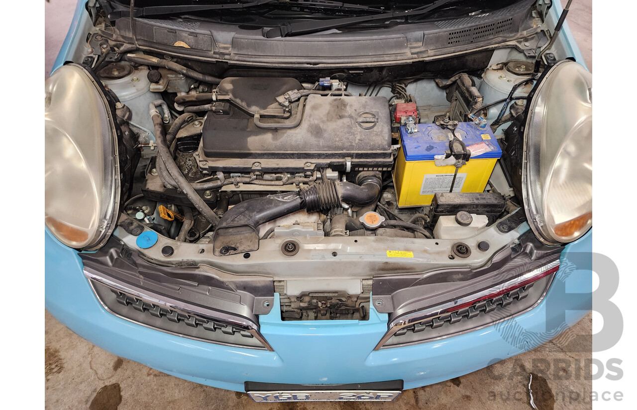 09/2008 Nissan Micra  K12 5d Hatchback Blue 1.4L