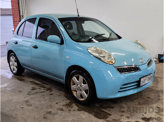 09/2008 Nissan Micra  K12 5d Hatchback Blue 1.4L