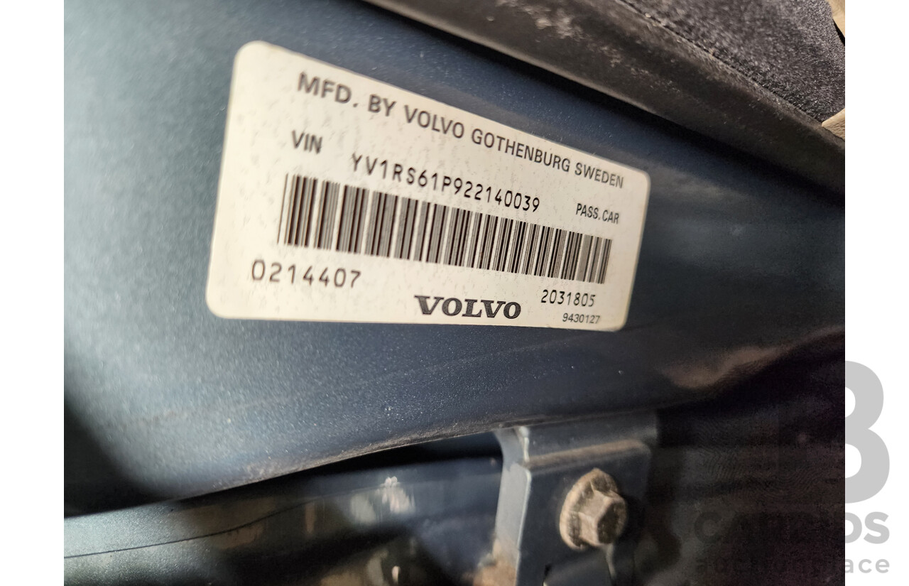 07/2002 Volvo S60 2.4 20V SE  4d Sedan Green 2.4L