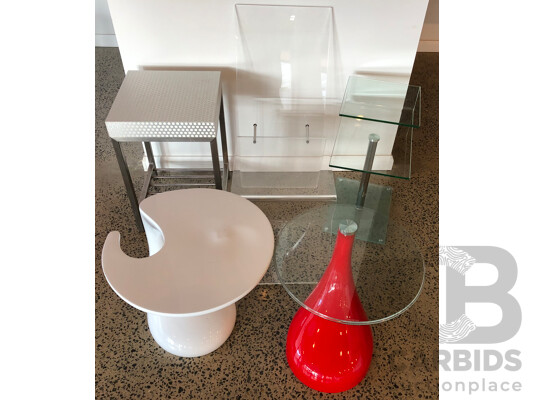 Comtemporary Side Tables Lot of 5