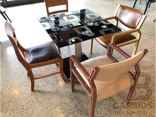 Contempory Cafe Table + 4 Chairs