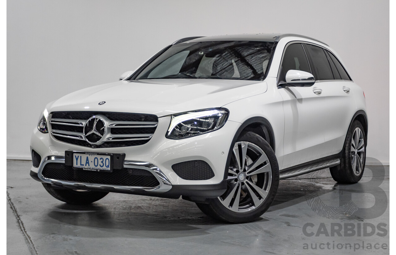 12/2015 Mercedes-Benz GLC 250d (AWD) 253 4D Wagon Polar White Turbo Diesel 2.1L