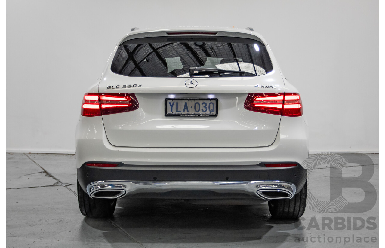 12/2015 Mercedes-Benz GLC 250d (AWD) 253 4D Wagon Polar White Turbo Diesel 2.1L