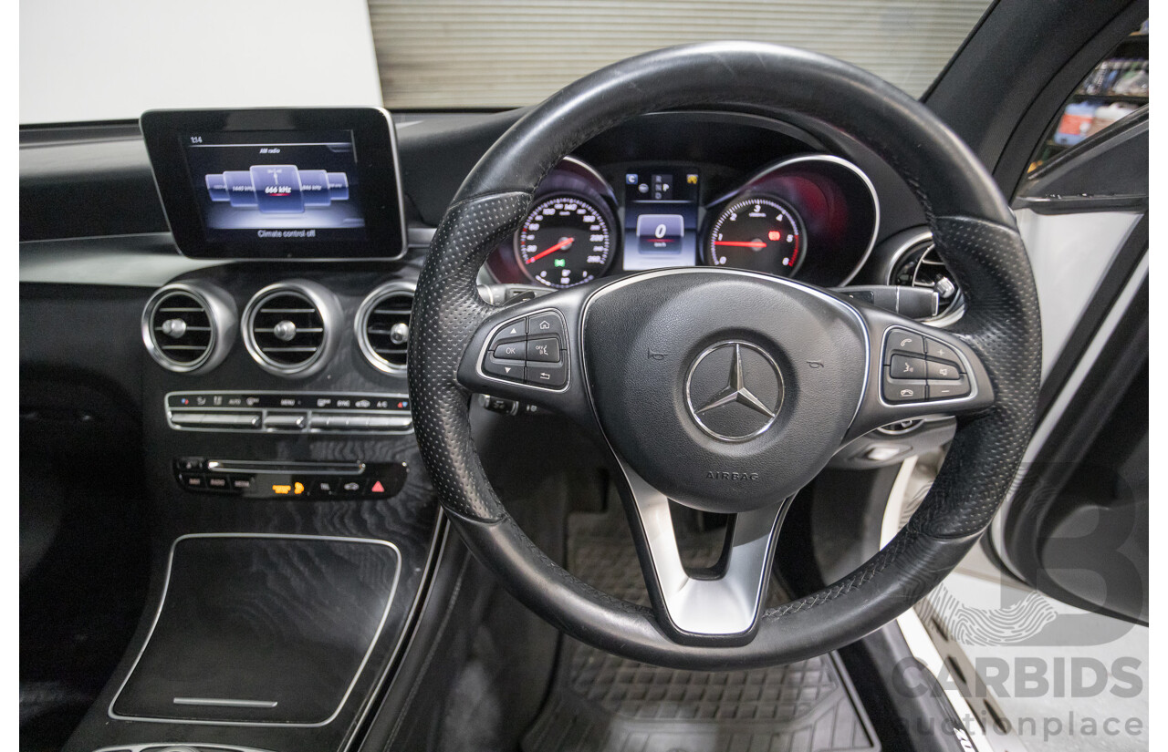 12/2015 Mercedes-Benz GLC 250d (AWD) 253 4D Wagon Polar White Turbo Diesel 2.1L