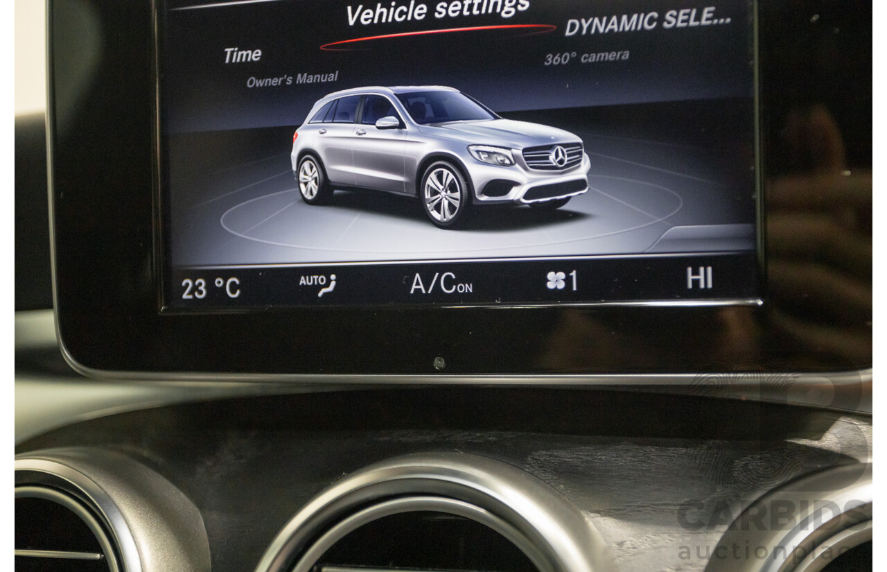 12/2015 Mercedes-Benz GLC 250d (AWD) 253 4D Wagon Polar White Turbo Diesel 2.1L