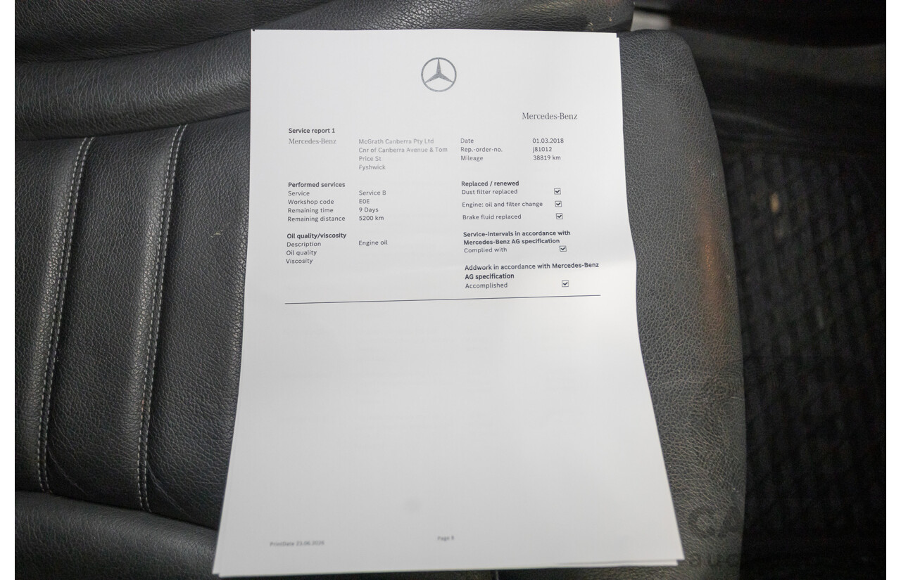 12/2015 Mercedes-Benz GLC 250d (AWD) 253 4D Wagon Polar White Turbo Diesel 2.1L