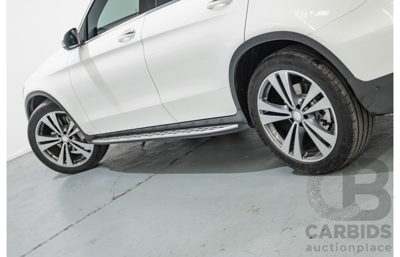 12/2015 Mercedes-Benz GLC 250d (AWD) 253 4D Wagon Polar White Turbo Diesel 2.1L