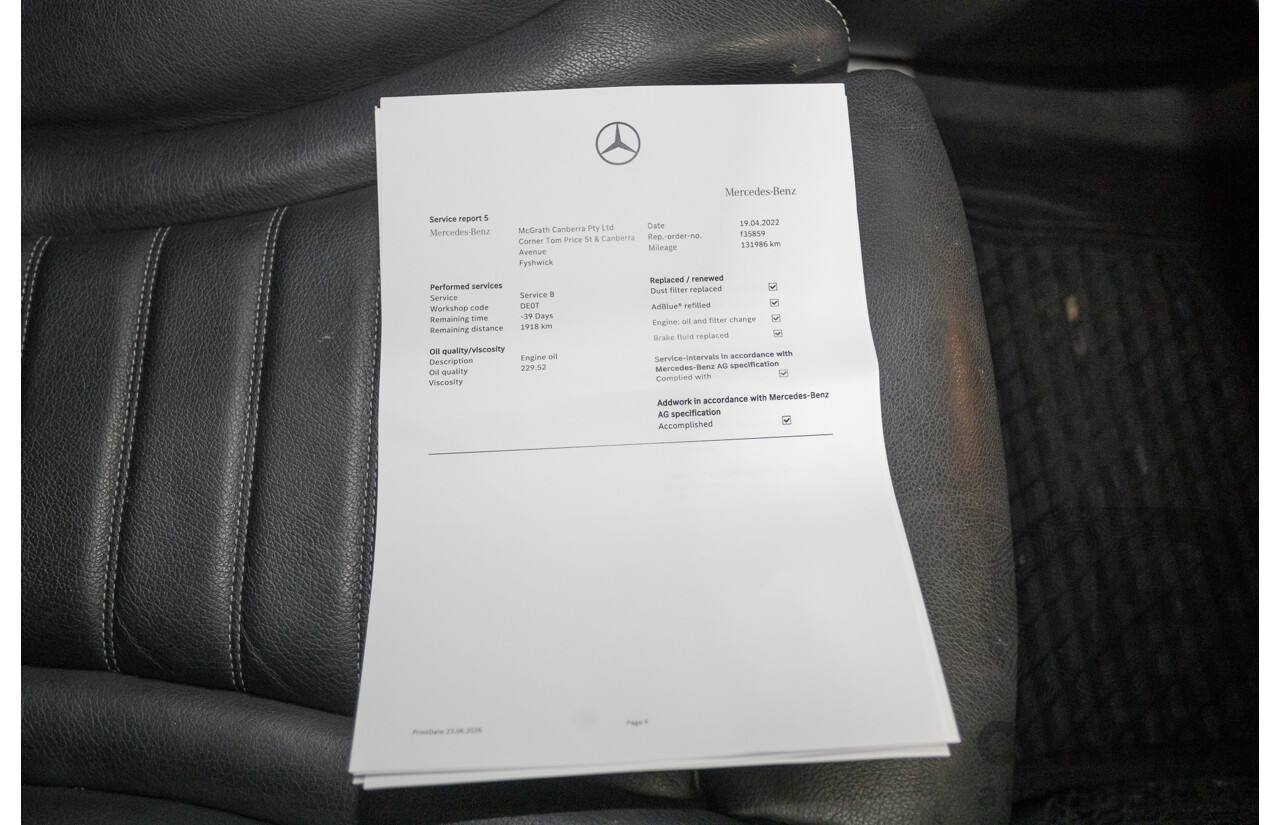 12/2015 Mercedes-Benz GLC 250d (AWD) 253 4D Wagon Polar White Turbo Diesel 2.1L