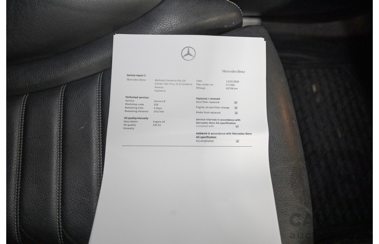 12/2015 Mercedes-Benz GLC 250d (AWD) 253 4D Wagon Polar White Turbo Diesel 2.1L