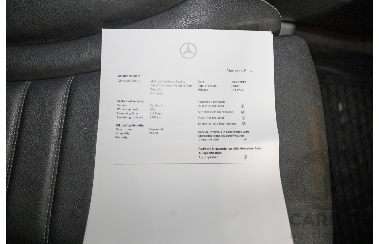 12/2015 Mercedes-Benz GLC 250d (AWD) 253 4D Wagon Polar White Turbo Diesel 2.1L