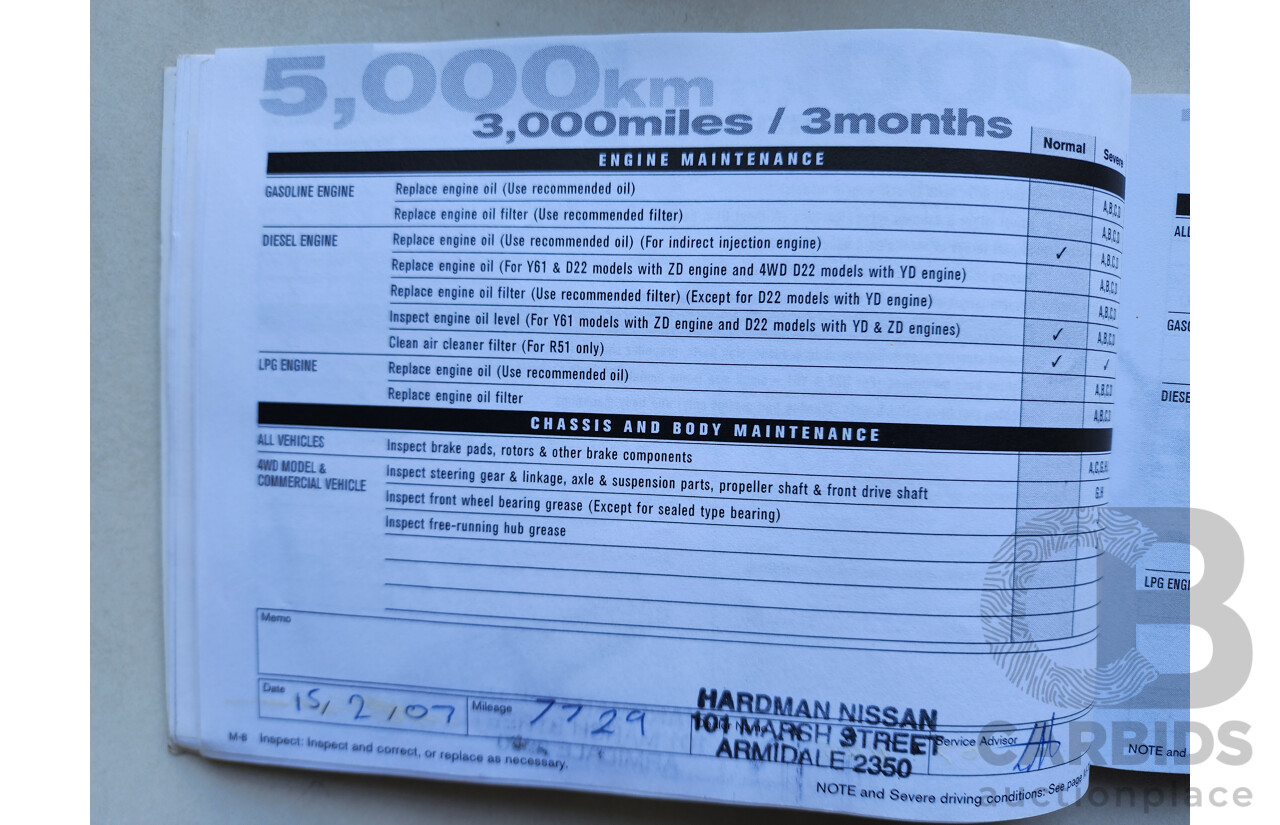 02/2006 Nissan Pathfinder ST (4x4) R51 4d Wagon Blue 2.5L