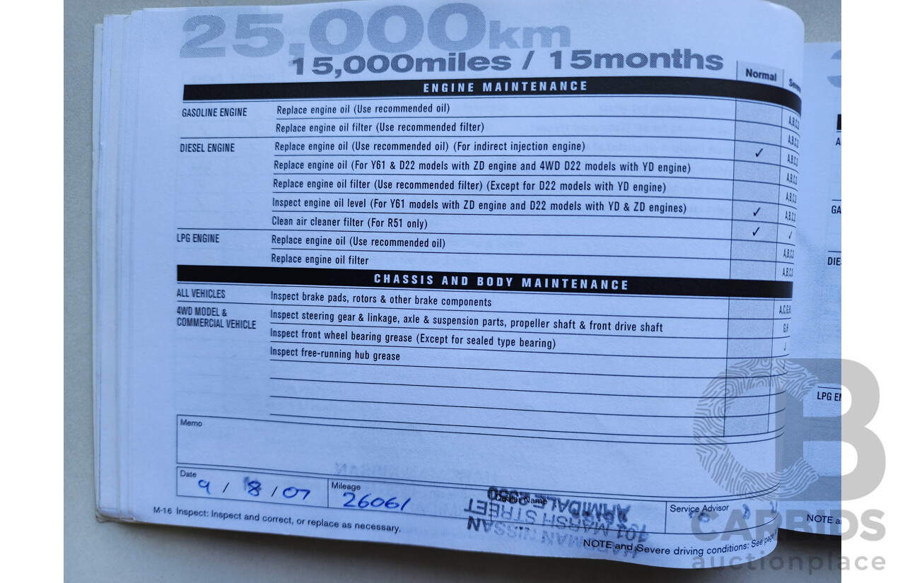 02/2006 Nissan Pathfinder ST (4x4) R51 4d Wagon Blue 2.5L