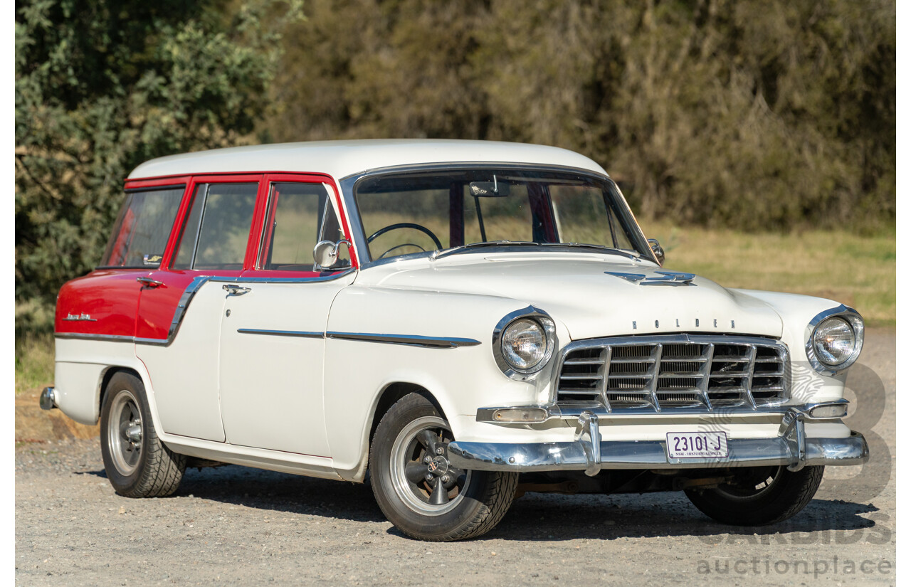 01/1958 Holden FC Special Station Sedan 4d Wagon Red / White 202ci 3.3L