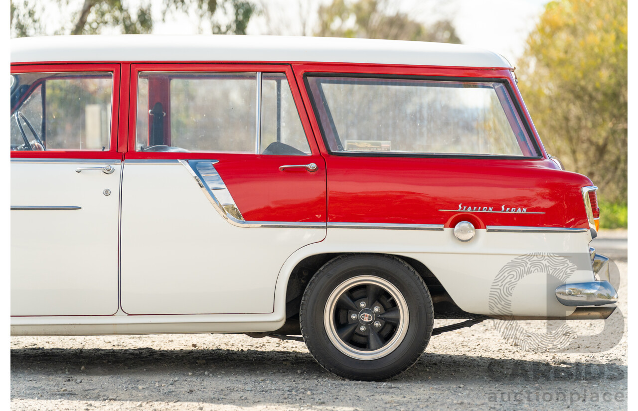 01/1958 Holden FC Special Station Sedan 4d Wagon Red / White 202ci 3.3L