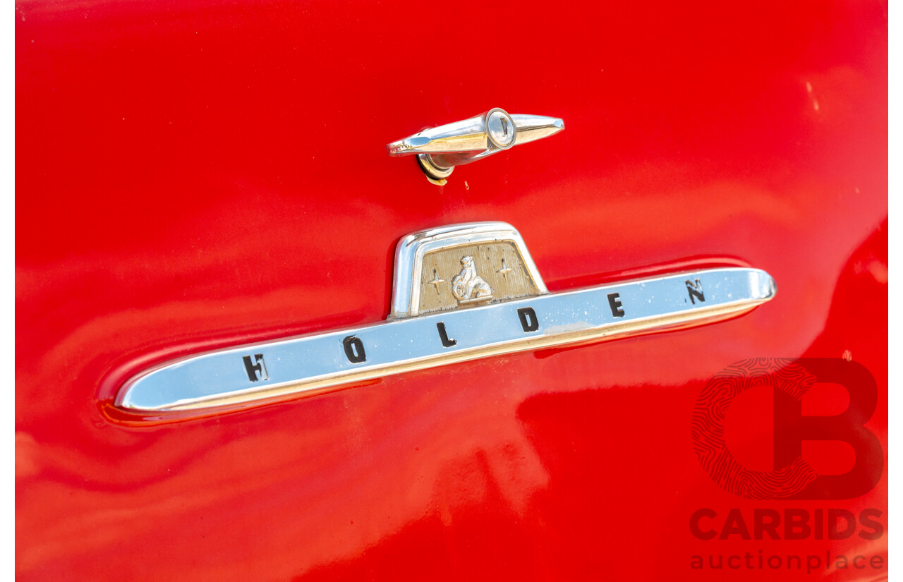 01/1958 Holden FC Special Station Sedan 4d Wagon Red / White 202ci 3.3L