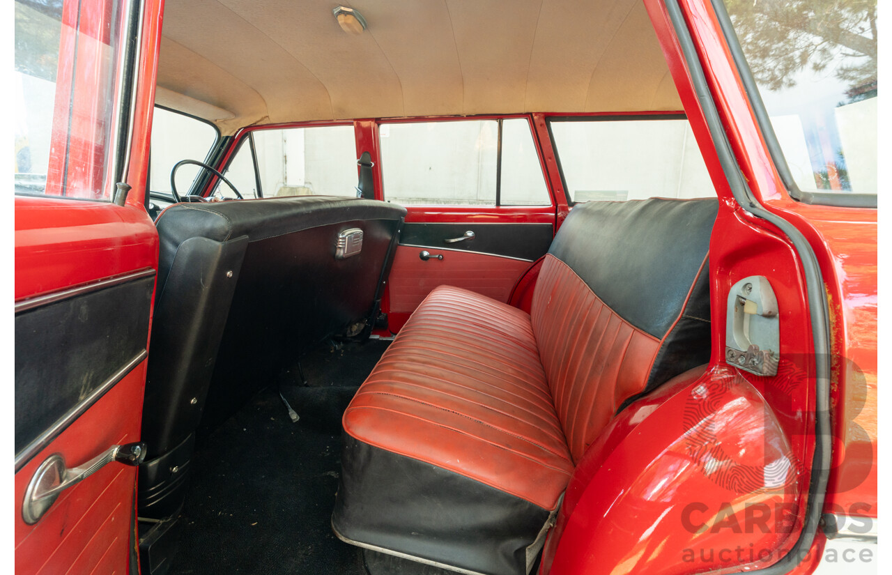 01/1958 Holden FC Special Station Sedan 4d Wagon Red / White 202ci 3.3L