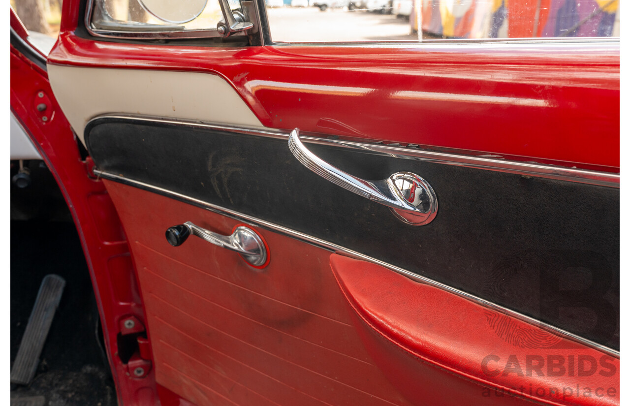 01/1958 Holden FC Special Station Sedan 4d Wagon Red / White 202ci 3.3L
