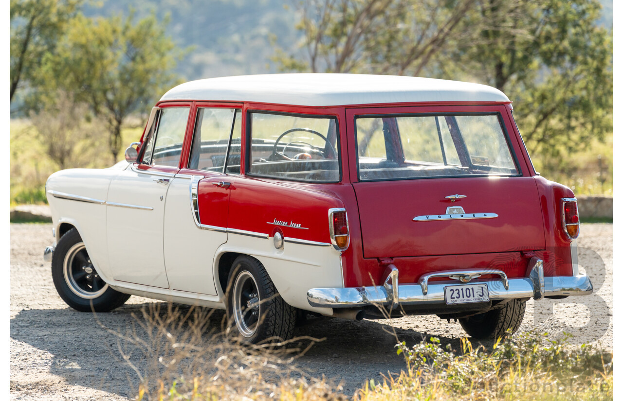 01/1958 Holden FC Special Station Sedan 4d Wagon Red / White 202ci 3.3L