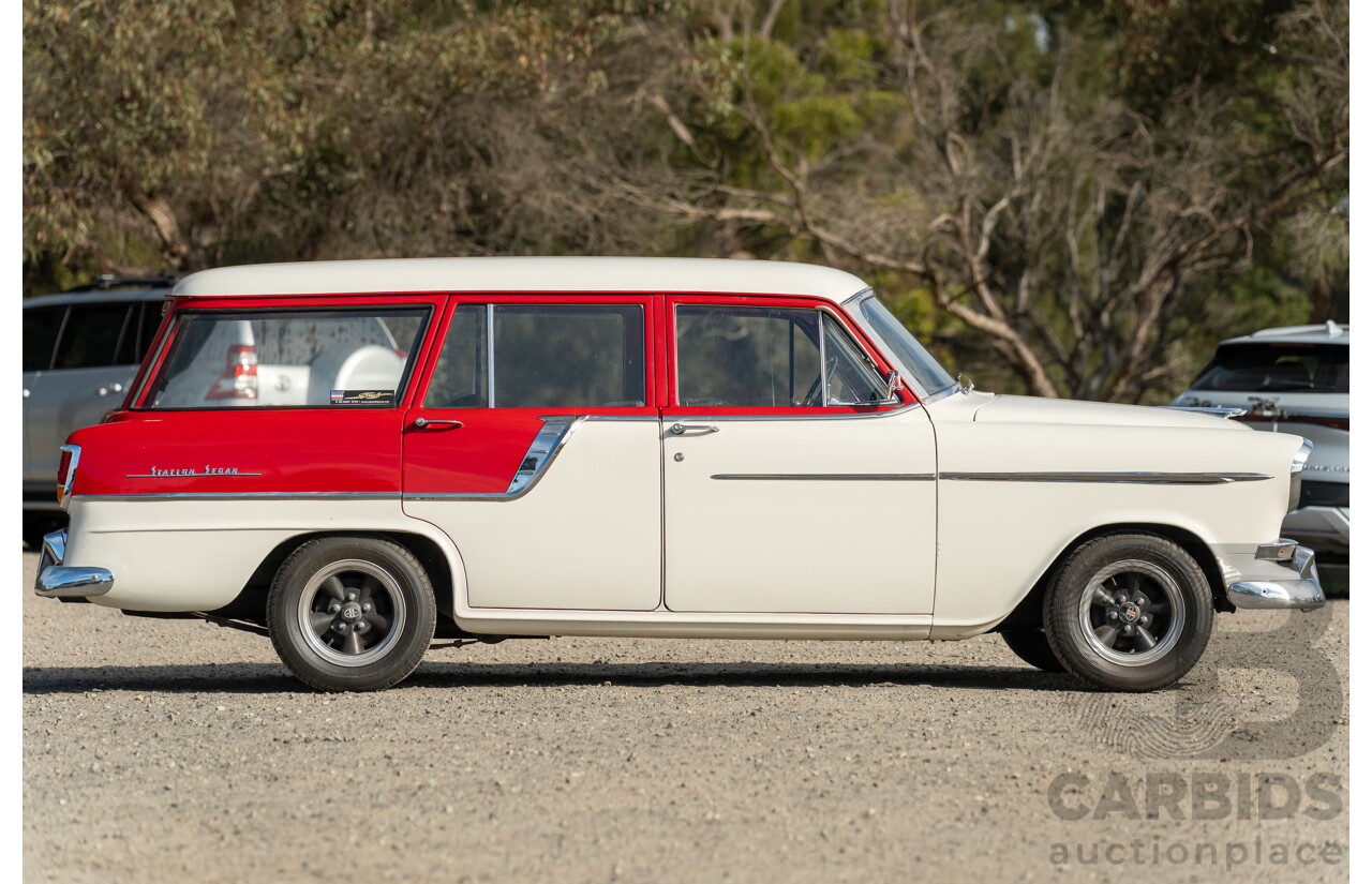 01/1958 Holden FC Special Station Sedan 4d Wagon Red / White 202ci 3.3L