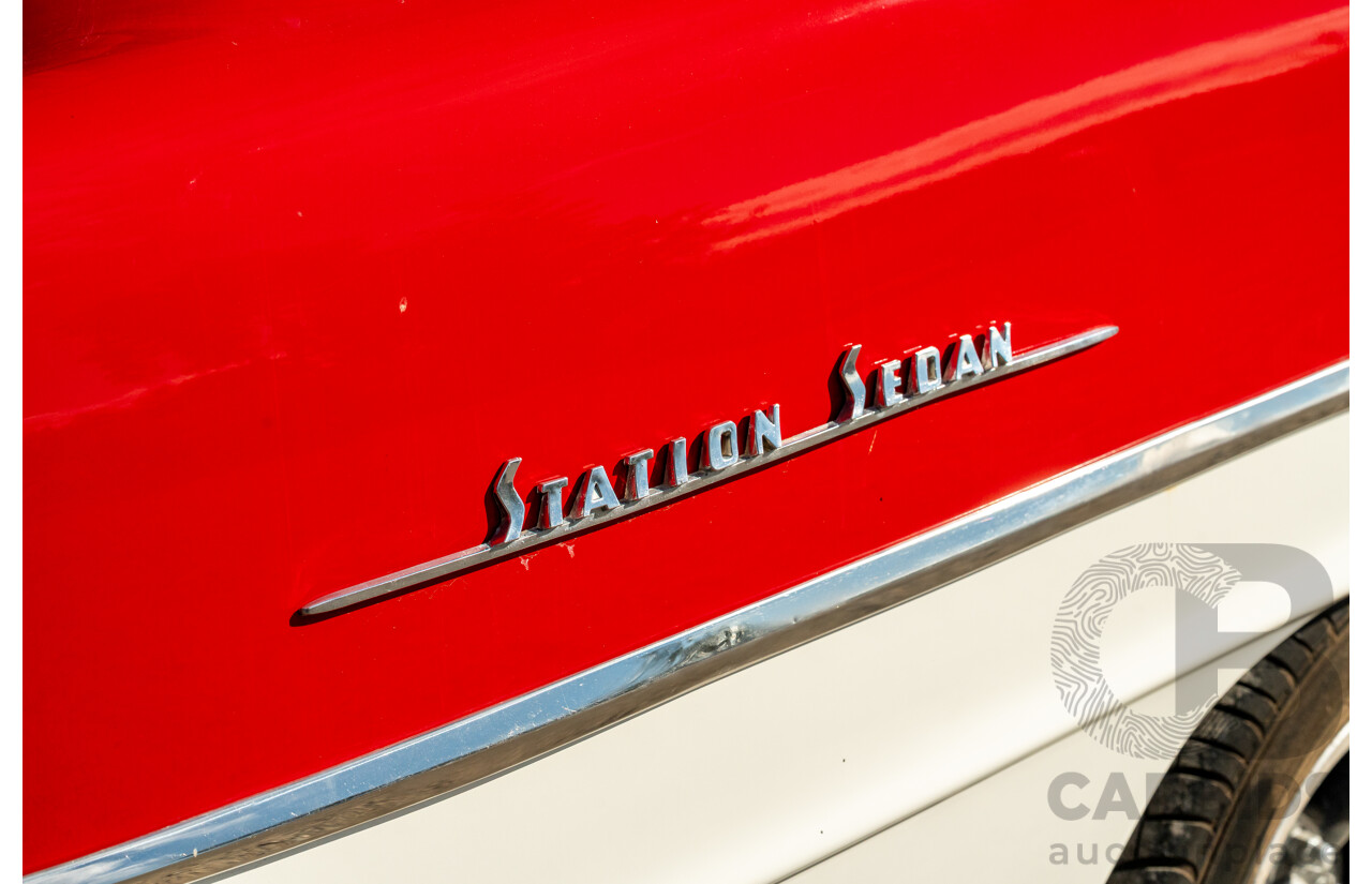 01/1958 Holden FC Special Station Sedan 4d Wagon Red / White 202ci 3.3L
