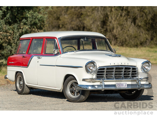 01/1958 Holden FC Special Station Sedan 4d Wagon Red / White 202ci 3.3L
