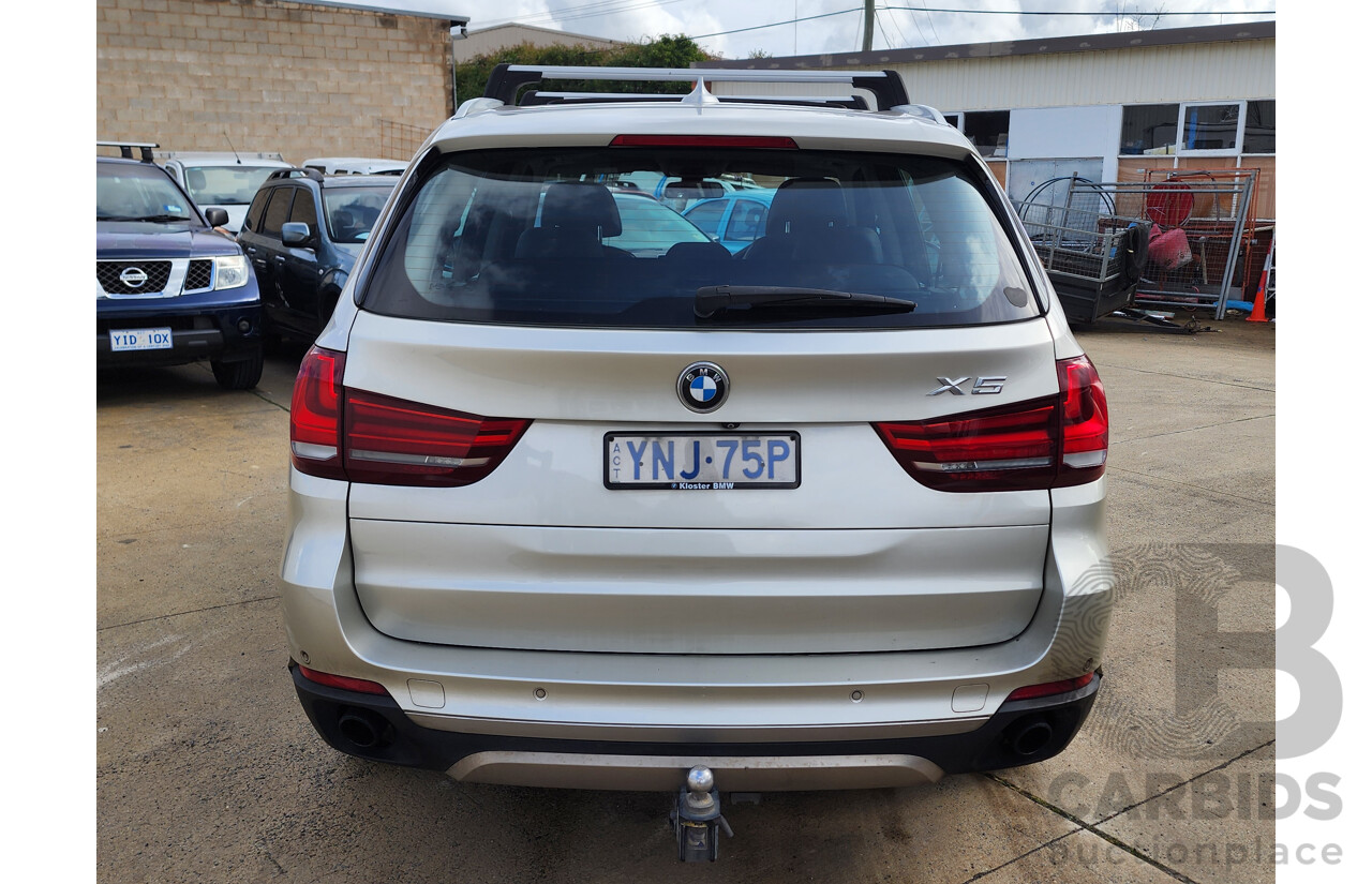 03/2014 Bmw X5 Sdrive 25d F15 MY14 4d Wagon Silver 2.0L