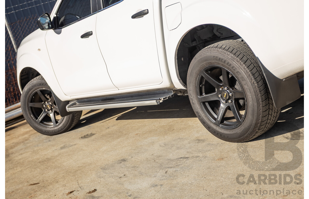 03/2017 Nissan Navara SL (4x4) D23 SERIES II Dual Cab Utility White Turbo Diesel 2.3L