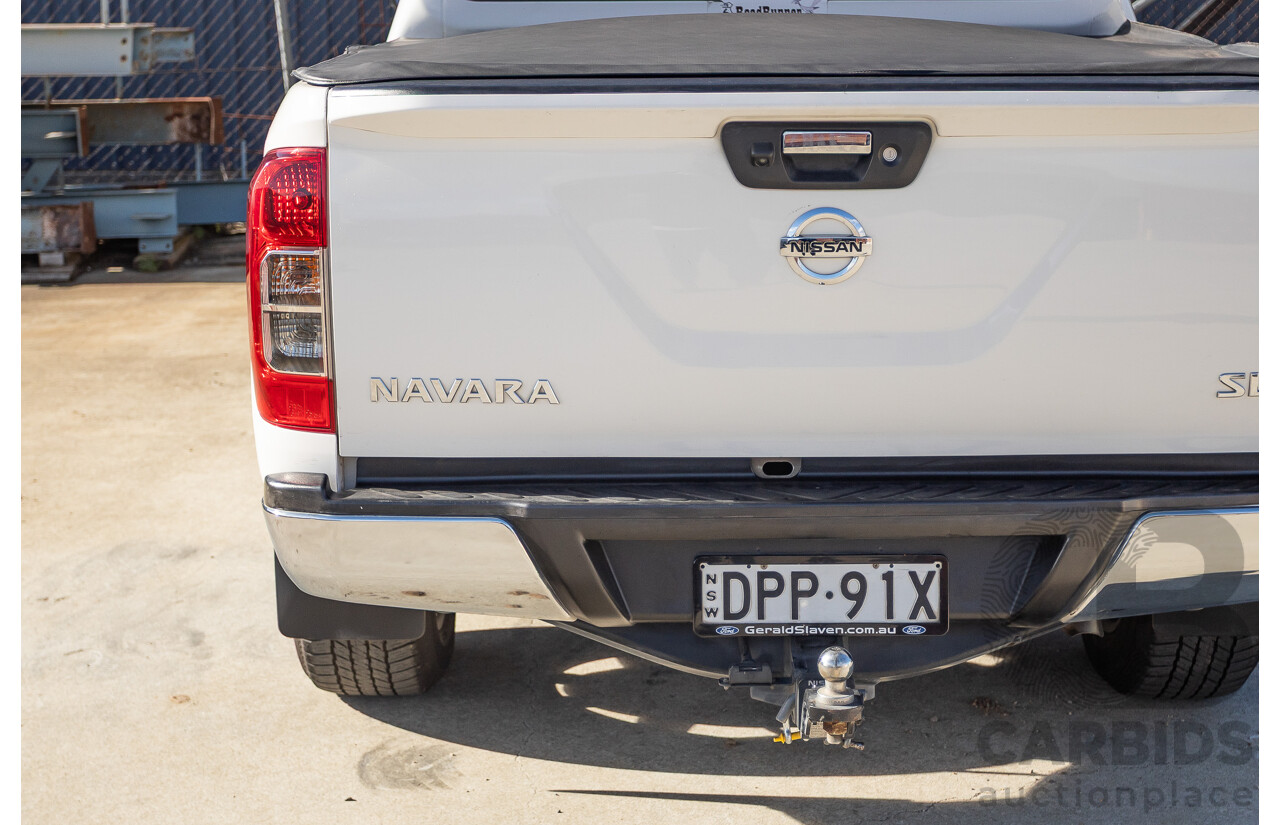 03/2017 Nissan Navara SL (4x4) D23 SERIES II Dual Cab Utility White Turbo Diesel 2.3L