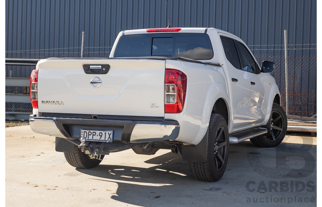 03/2017 Nissan Navara SL (4x4) D23 SERIES II Dual Cab Utility White Turbo Diesel 2.3L