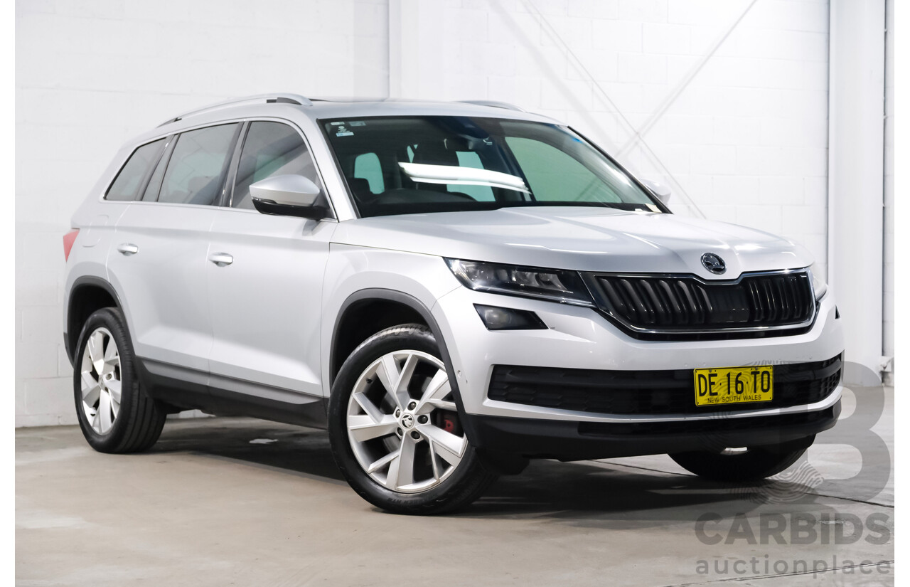 05/2018 Skoda Kodiaq 132 TSI (4x4) NS MY18.5 4d Wagon Silver 2.0L 7 Seater