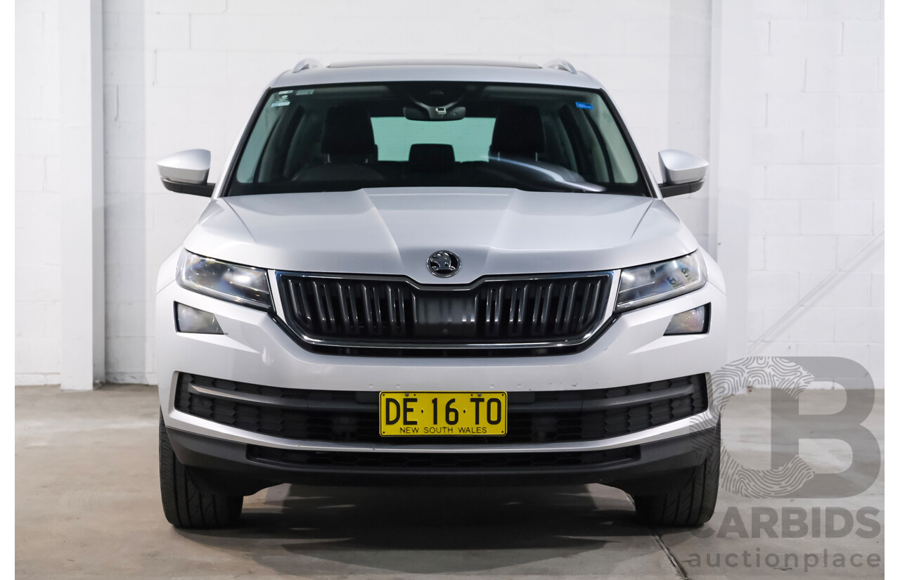 05/2018 Skoda Kodiaq 132 TSI (4x4) NS MY18.5 4d Wagon Silver 2.0L 7 Seater