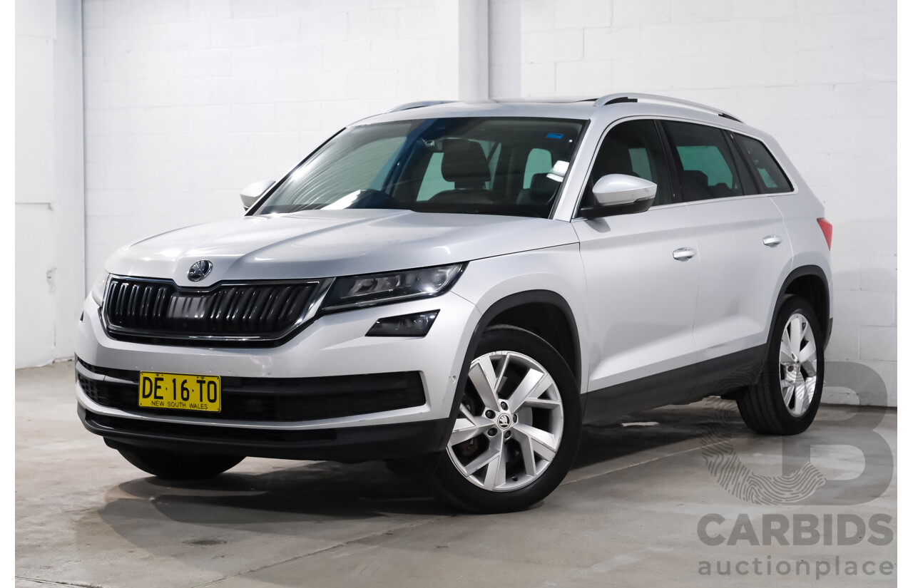 05/2018 Skoda Kodiaq 132 TSI (4x4) NS MY18.5 4d Wagon Silver 2.0L 7 Seater