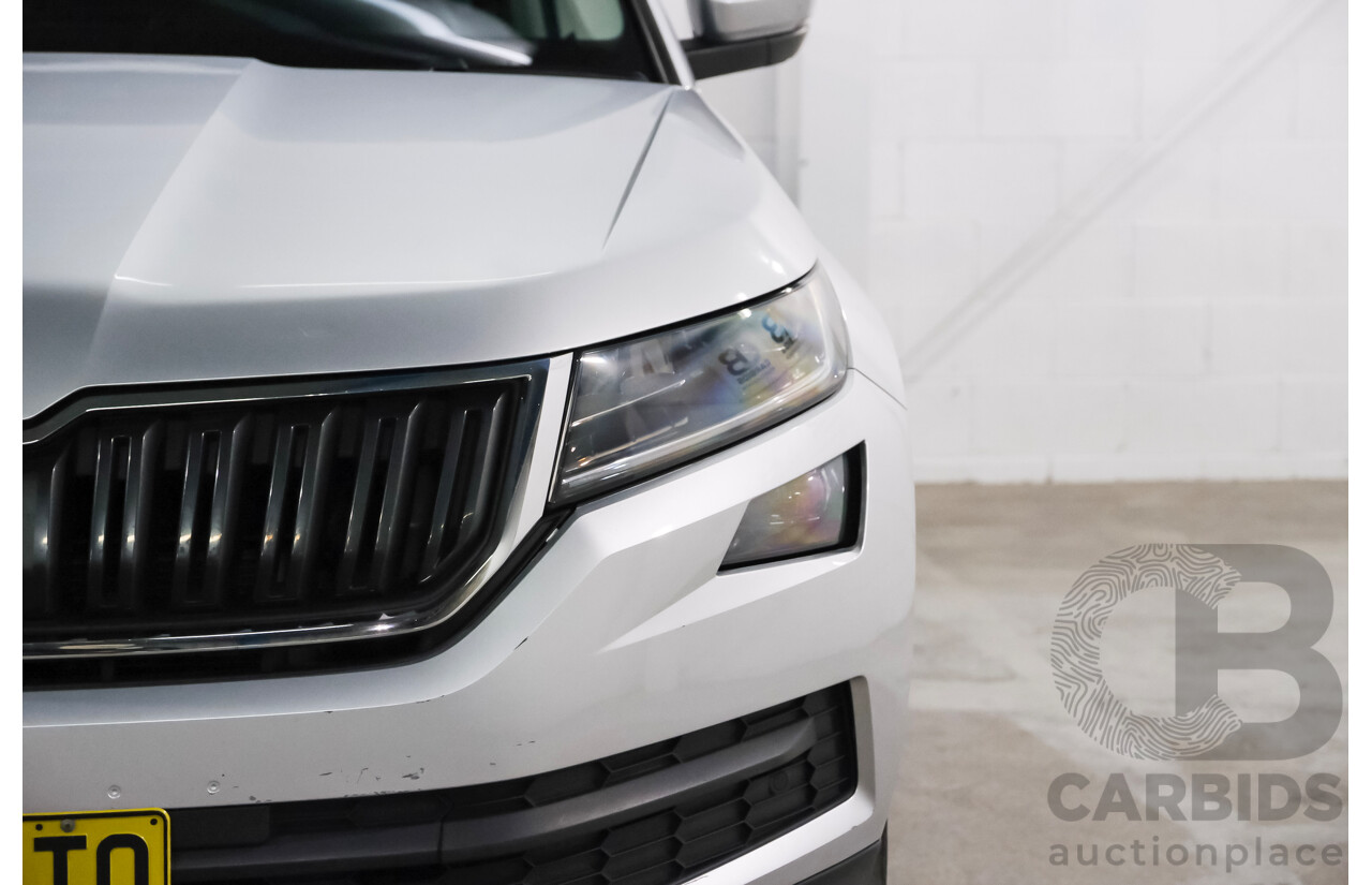 05/2018 Skoda Kodiaq 132 TSI (4x4) NS MY18.5 4d Wagon Silver 2.0L 7 Seater