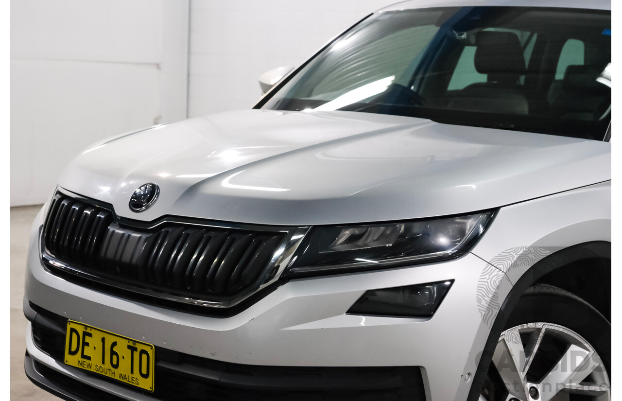 05/2018 Skoda Kodiaq 132 TSI (4x4) NS MY18.5 4d Wagon Silver 2.0L 7 Seater