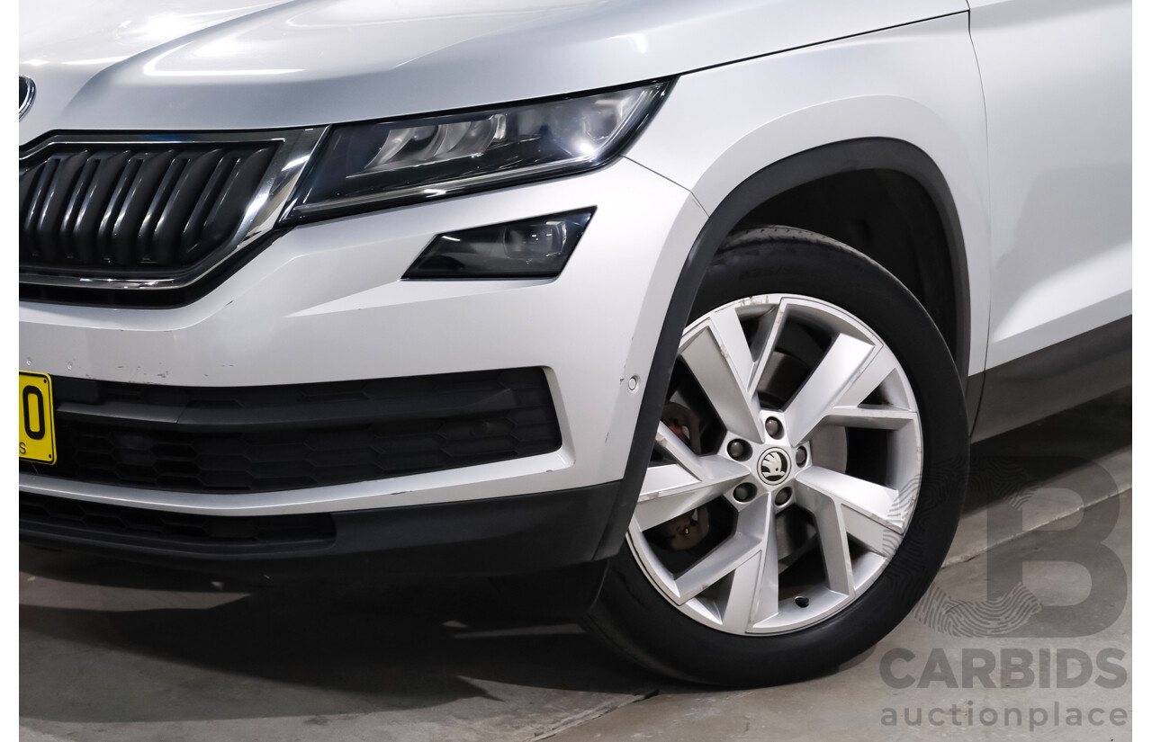 05/2018 Skoda Kodiaq 132 TSI (4x4) NS MY18.5 4d Wagon Silver 2.0L 7 Seater