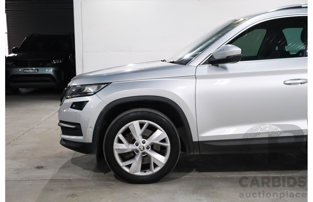05/2018 Skoda Kodiaq 132 TSI (4x4) NS MY18.5 4d Wagon Silver 2.0L 7 Seater