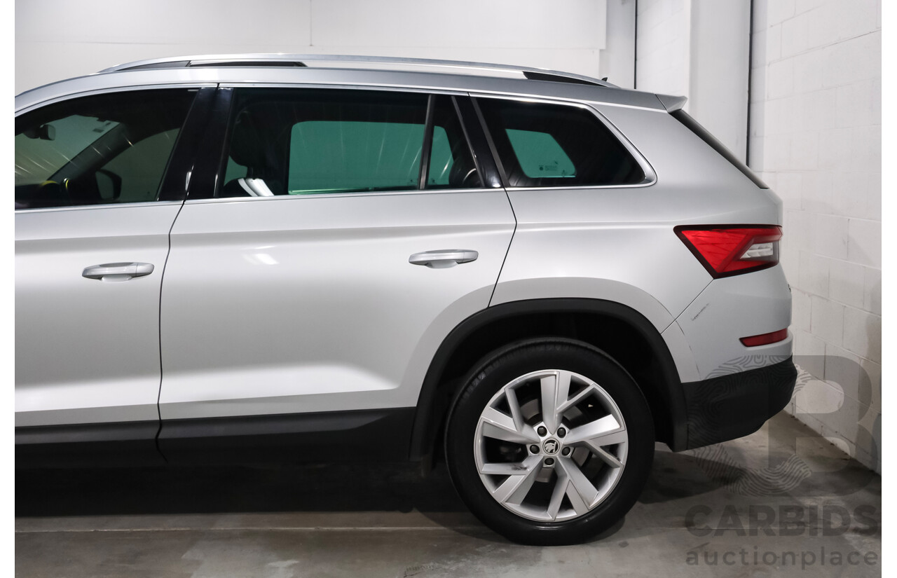 05/2018 Skoda Kodiaq 132 TSI (4x4) NS MY18.5 4d Wagon Silver 2.0L 7 Seater