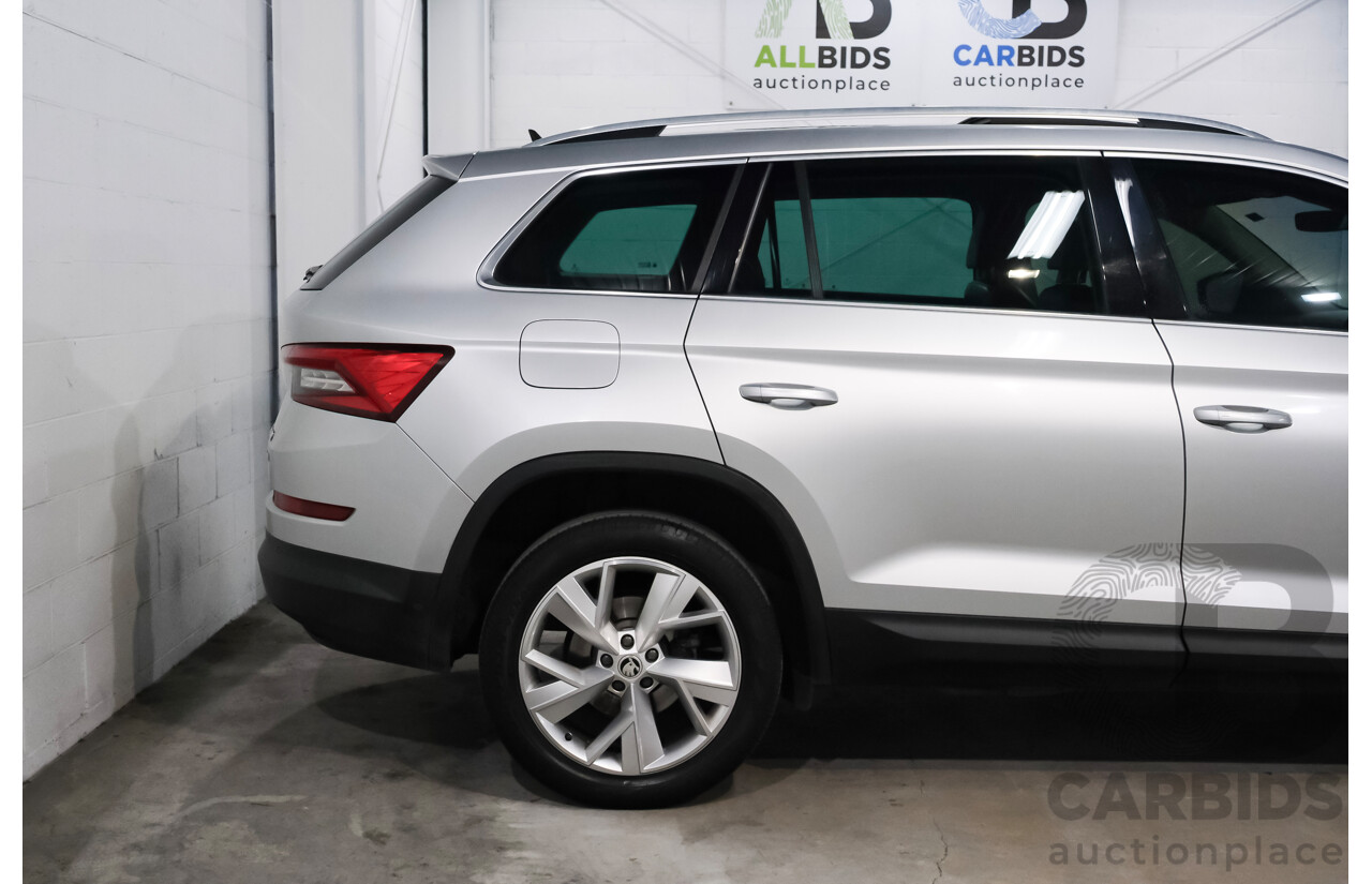 05/2018 Skoda Kodiaq 132 TSI (4x4) NS MY18.5 4d Wagon Silver 2.0L 7 Seater