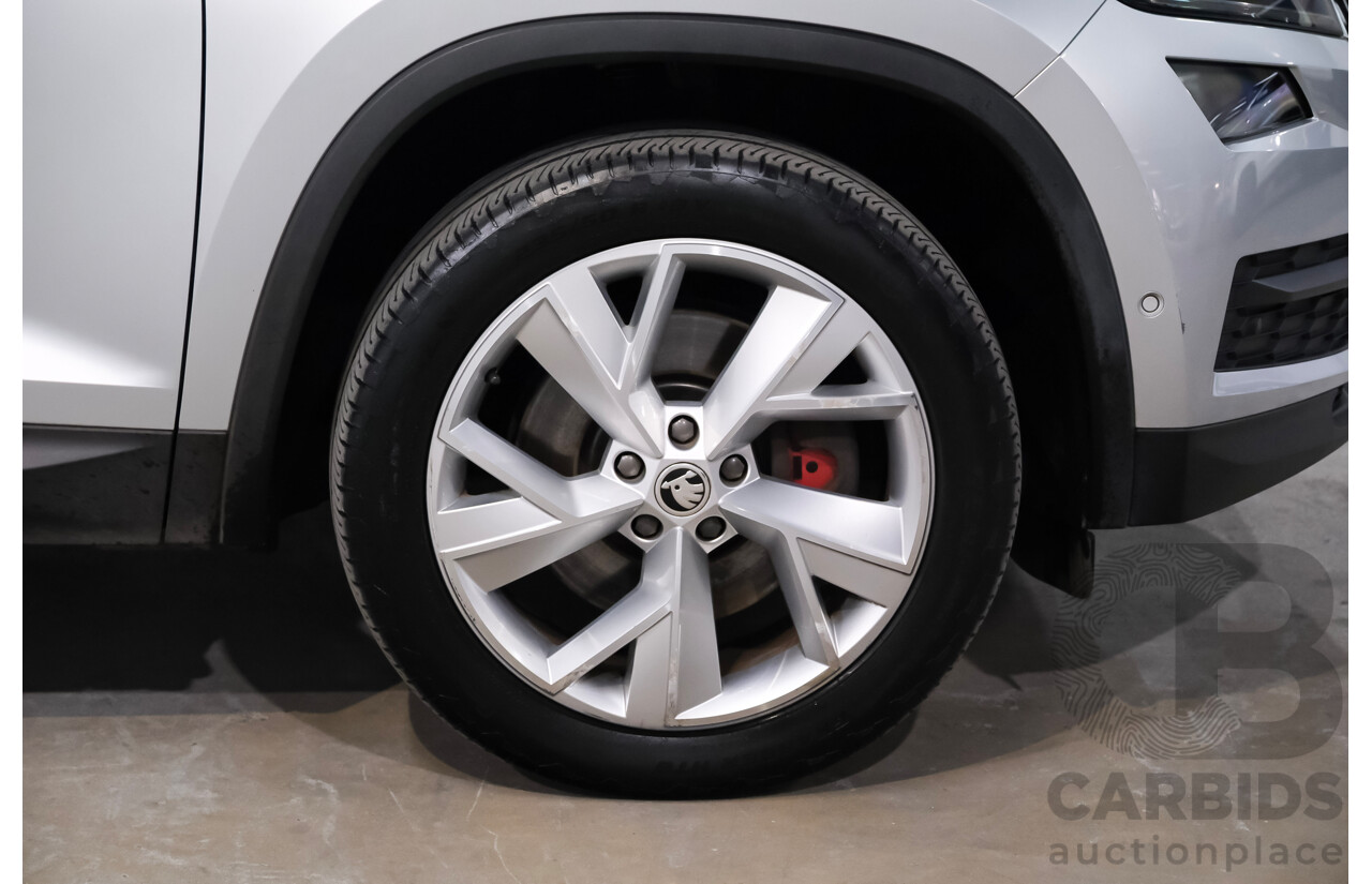 05/2018 Skoda Kodiaq 132 TSI (4x4) NS MY18.5 4d Wagon Silver 2.0L 7 Seater