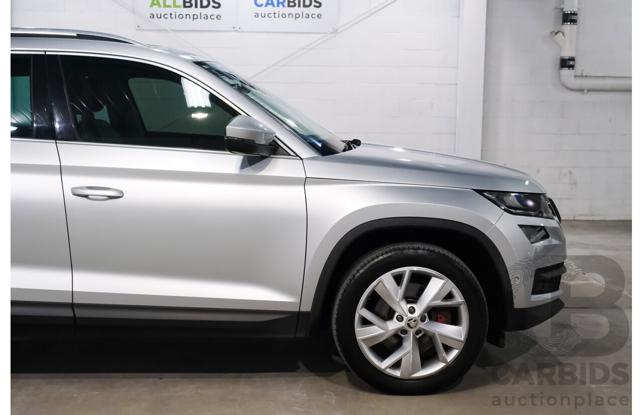 05/2018 Skoda Kodiaq 132 TSI (4x4) NS MY18.5 4d Wagon Silver 2.0L 7 Seater