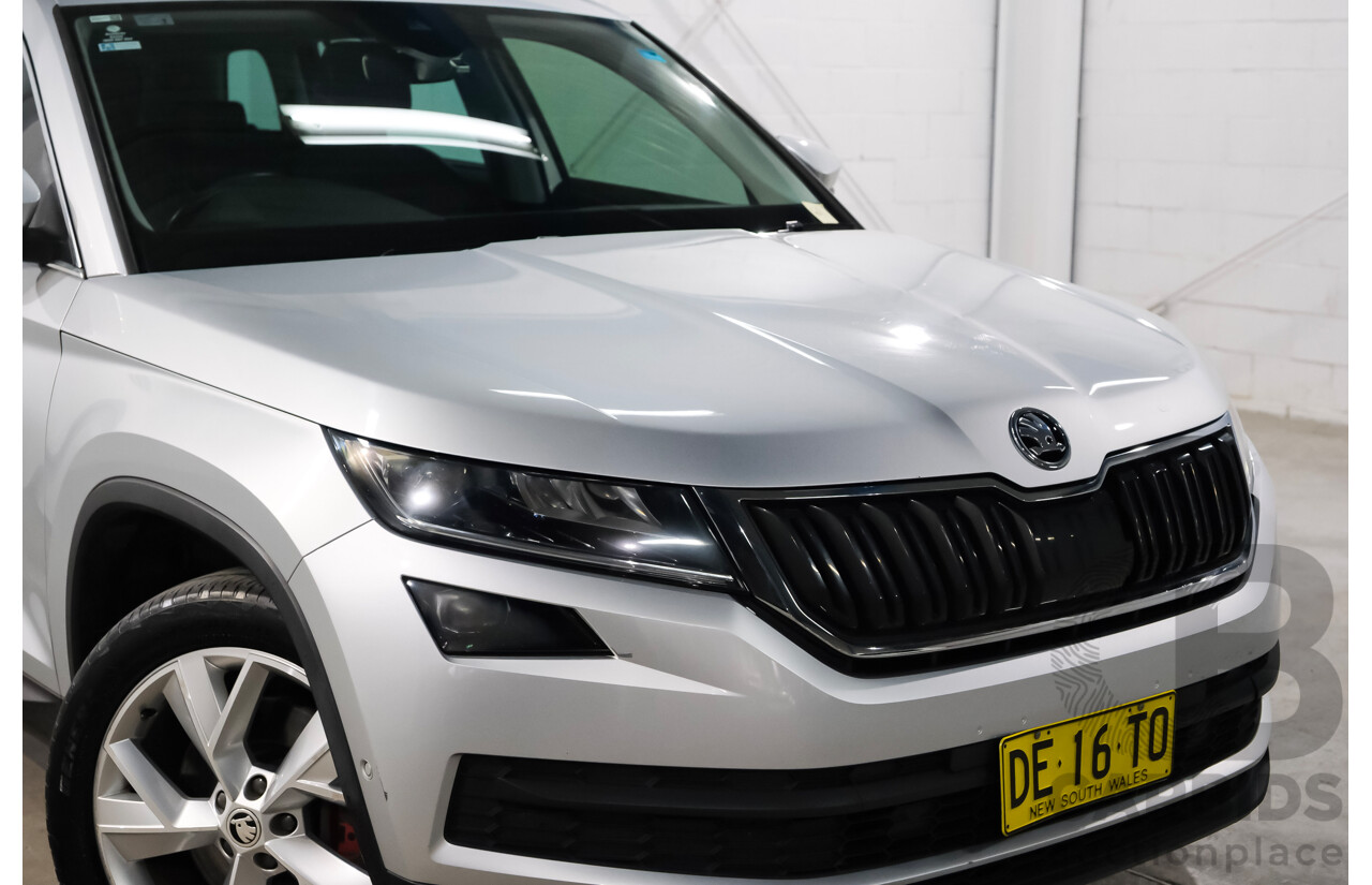 05/2018 Skoda Kodiaq 132 TSI (4x4) NS MY18.5 4d Wagon Silver 2.0L 7 Seater