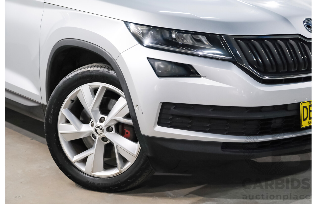 05/2018 Skoda Kodiaq 132 TSI (4x4) NS MY18.5 4d Wagon Silver 2.0L 7 Seater