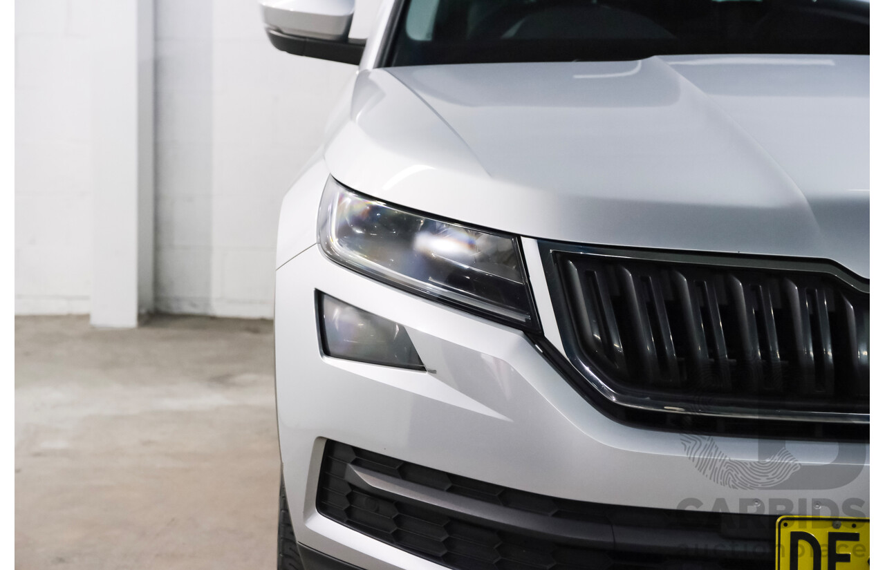 05/2018 Skoda Kodiaq 132 TSI (4x4) NS MY18.5 4d Wagon Silver 2.0L 7 Seater