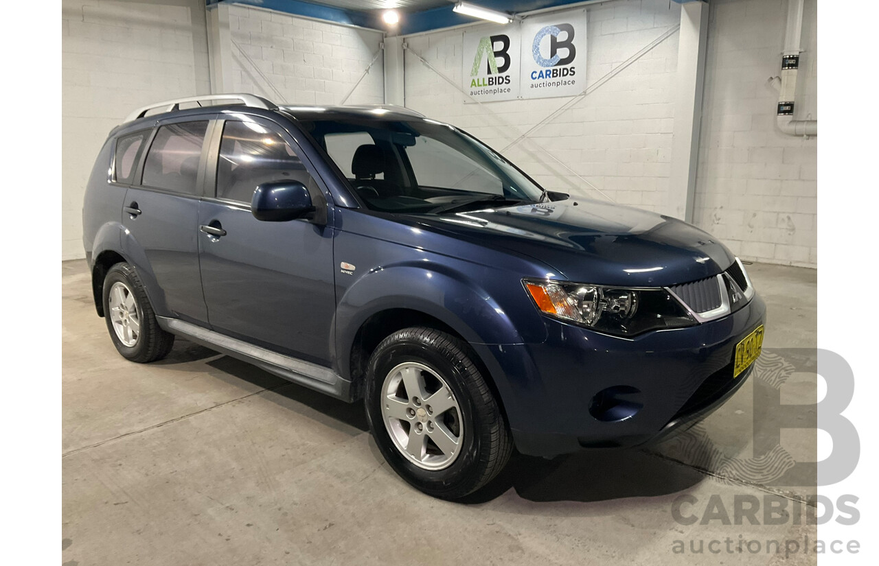 06/2009 Mitsubishi Outlander LS (4x4) ZG MY09 4d Wagon Blue 2.4L