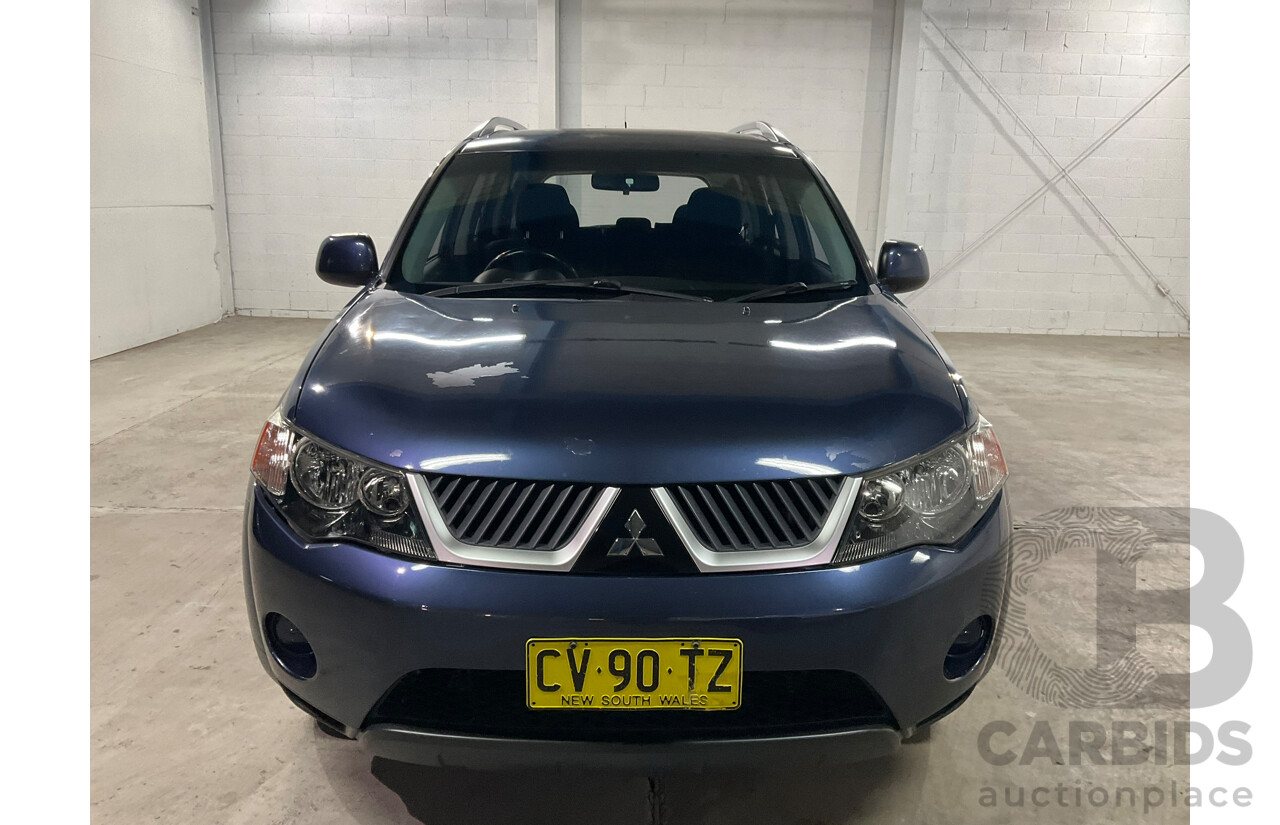 06/2009 Mitsubishi Outlander LS (4x4) ZG MY09 4d Wagon Blue 2.4L