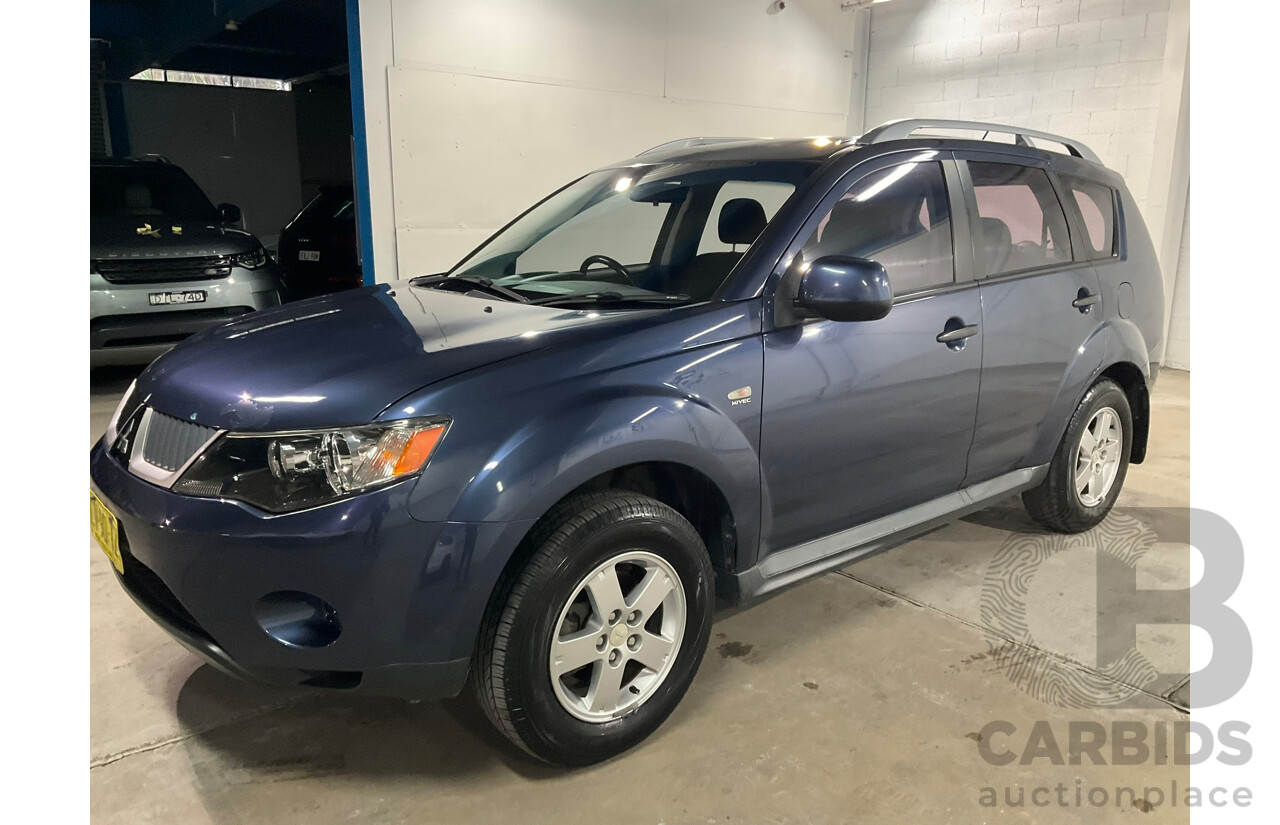 06/2009 Mitsubishi Outlander LS (4x4) ZG MY09 4d Wagon Blue 2.4L